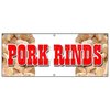 Signmission PORK RINDS BANNER SIGN pork skin skins rind signs B-120 Pork Rinds